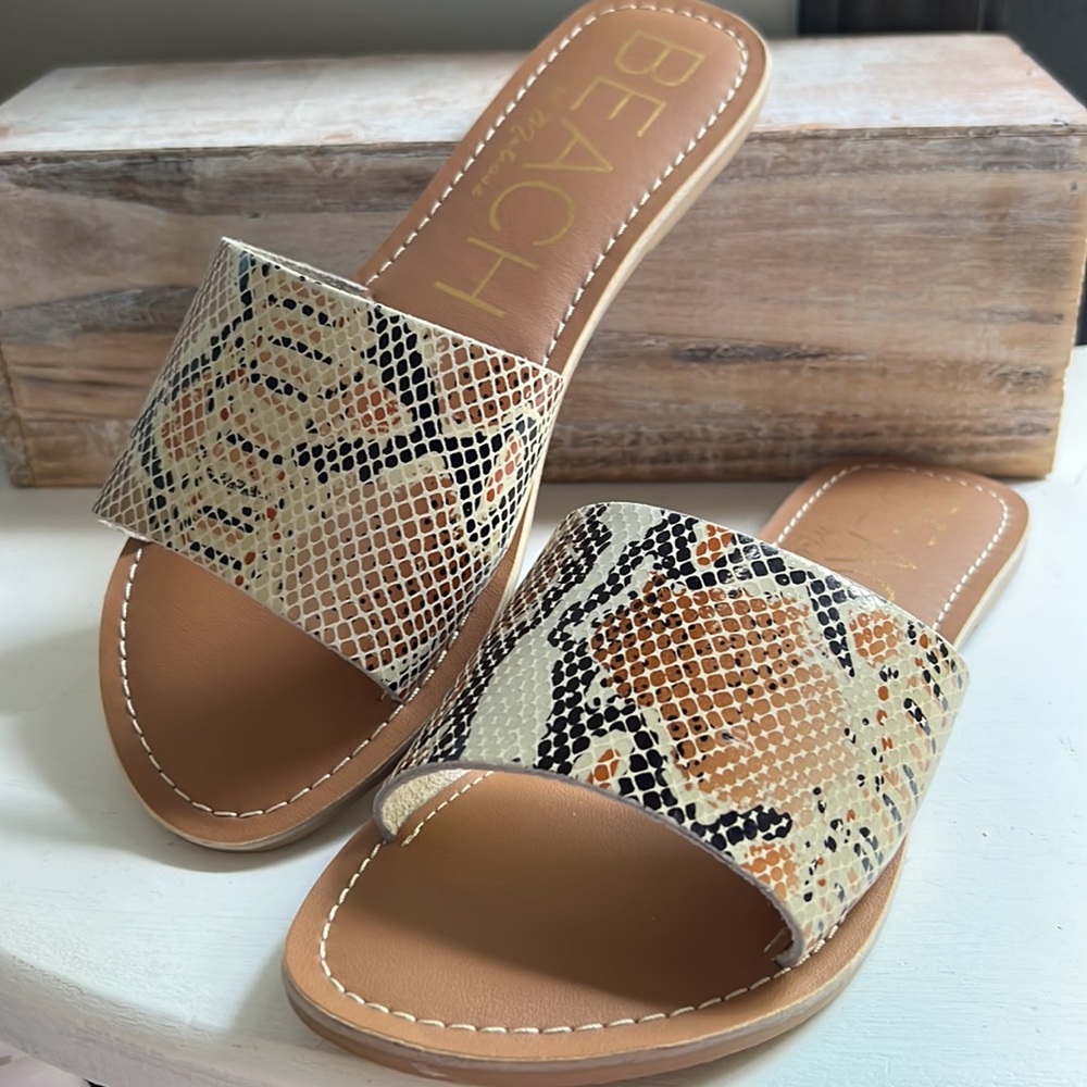BEACH NEW “Cabana” 🐍Slide Sandals by Matisse Size 6M